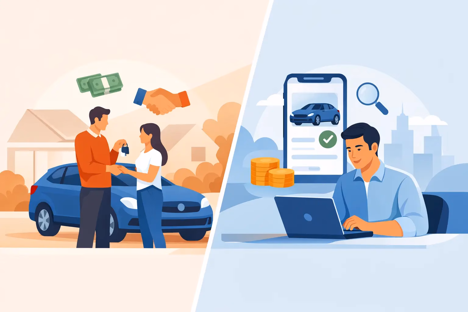 Private Party Sale Versus Online Offer
